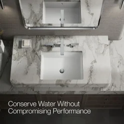 Widespread bathroom sink faucet with Lever handles, 1.2 gpm
