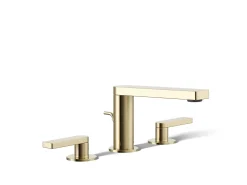 Widespread bathroom sink faucet with Lever handles, 1.2 gpm