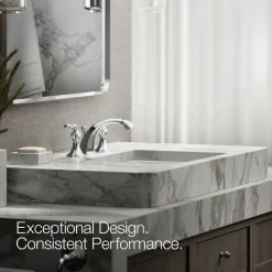 Widespread bathroom sink faucet, 1.2 gpm