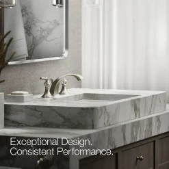 Widespread bathroom sink faucet, 1.2 gpm