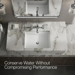 Widespread bathroom sink faucet, 1.2 gpm