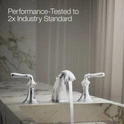 Widespread bathroom sink faucet, 1.2 gpm