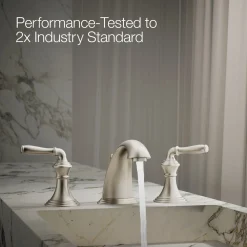 Widespread bathroom sink faucet, 1.2 gpm