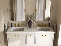 Widespread bathroom sink faucet, 1.2 gpm