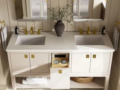 Widespread bathroom sink faucet, 1.2 gpm