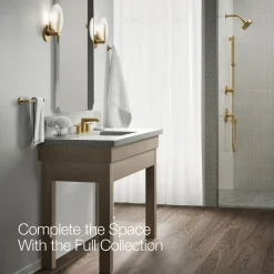 Widespread bathroom sink faucet, 1.2 gpm