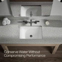 Widespread bathroom sink faucet, 1.2 gpm