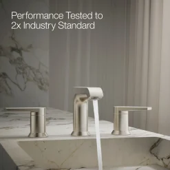 Widespread bathroom sink faucet, 1.2 gpm