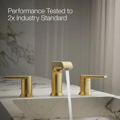 Widespread bathroom sink faucet, 1.2 gpm