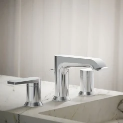Widespread bathroom sink faucet, 1.2 gpm