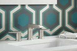 Widespread bathroom sink faucet, 1.2 gpm