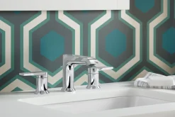 Widespread bathroom sink faucet, 1.2 gpm