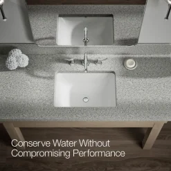 Widespread bathroom sink faucet, 1.2 gpm