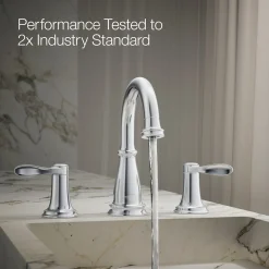 Widespread bathroom sink faucet, 1.2 gpm