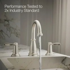 Widespread bathroom sink faucet, 1.2 gpm