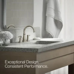Widespread bathroom sink faucet, 1.2 gpm