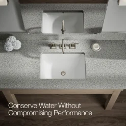 Widespread bathroom sink faucet, 1.2 gpm