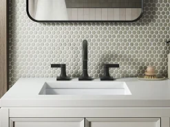 Widespread bathroom sink faucet, 1.2 gpm