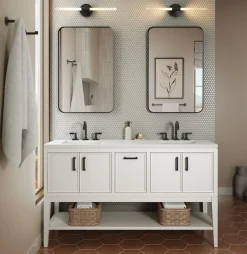 Widespread bathroom sink faucet, 1.2 gpm
