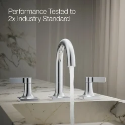 Widespread bathroom sink faucet, 1.2 gpm