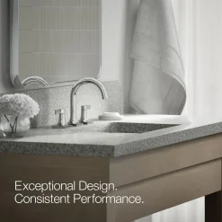 Widespread bathroom sink faucet, 1.2 gpm