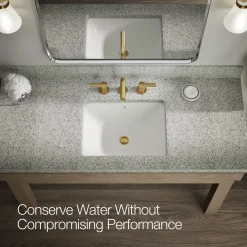 Widespread bathroom sink faucet, 1.2 gpm