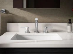 Widespread bathroom sink faucet, 1.2 gpm