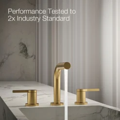Widespread bathroom sink faucet, 1.2 gpm