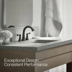 Widespread bathroom sink faucet, 1.2 gpm