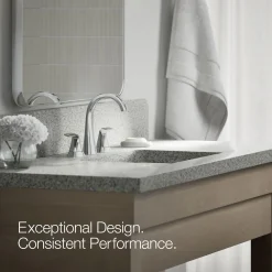 Widespread bathroom sink faucet, 1.2 gpm