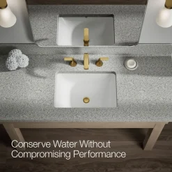 Widespread bathroom sink faucet, 1.2 gpm