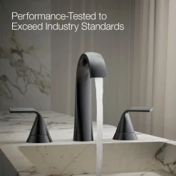 Widespread bathroom sink faucet, 1.2 gpm