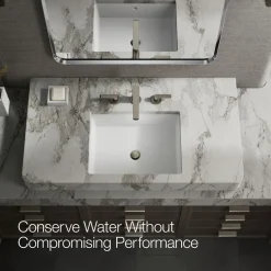Widespread bathroom sink faucet, 1.2 gpm