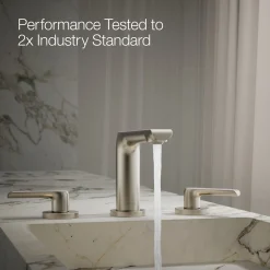 Widespread bathroom sink faucet, 1.2 gpm