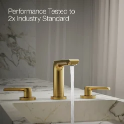 Widespread bathroom sink faucet, 1.2 gpm