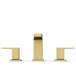 Widespread bathroom sink faucet, 0.5 gpm