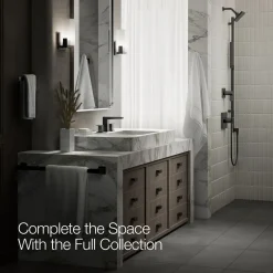 Widespread bathroom sink faucet, 0.5 gpm
