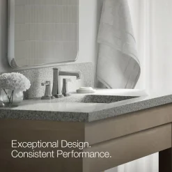 Widespread bathroom sink faucet, 1.2 gpm