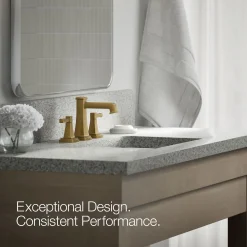 Widespread bathroom sink faucet, 1.2 gpm