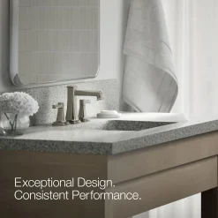 Widespread bathroom sink faucet, 1.2 gpm
