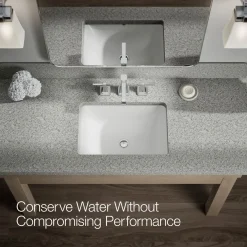 Widespread bathroom sink faucet, 1.2 gpm