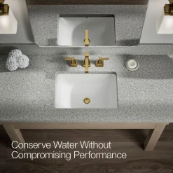 Widespread bathroom sink faucet, 1.2 gpm