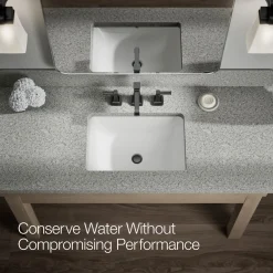 Widespread bathroom sink faucet, 1.2 gpm