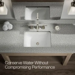 Widespread bathroom sink faucet, 1.2 gpm