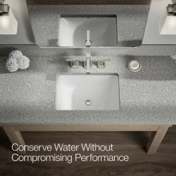 Widespread bathroom sink faucet, 1.2 gpm