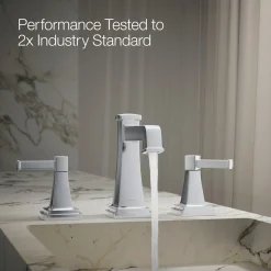 Widespread bathroom sink faucet, 1.2 gpm