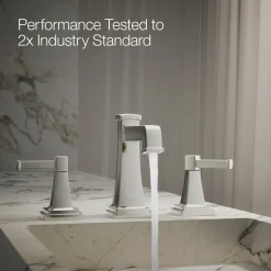 Widespread bathroom sink faucet, 1.2 gpm