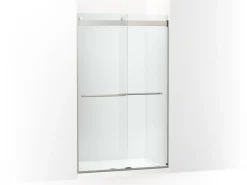 44-5/8"-47-5/8" W x 77.53" H bypass shower door with 5/16"-thick Crystal Clear glass