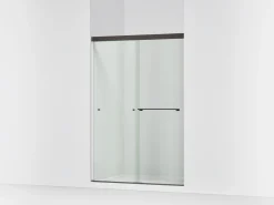 44-5/8"-47-5/8" W x 70" H bypass shower door with 1/4"-thick Crystal Clear glass