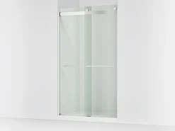 44-5/8"-47-5/8" W x 81.61" H bypass shower door with 3/8"-thick Crystal Clear glass